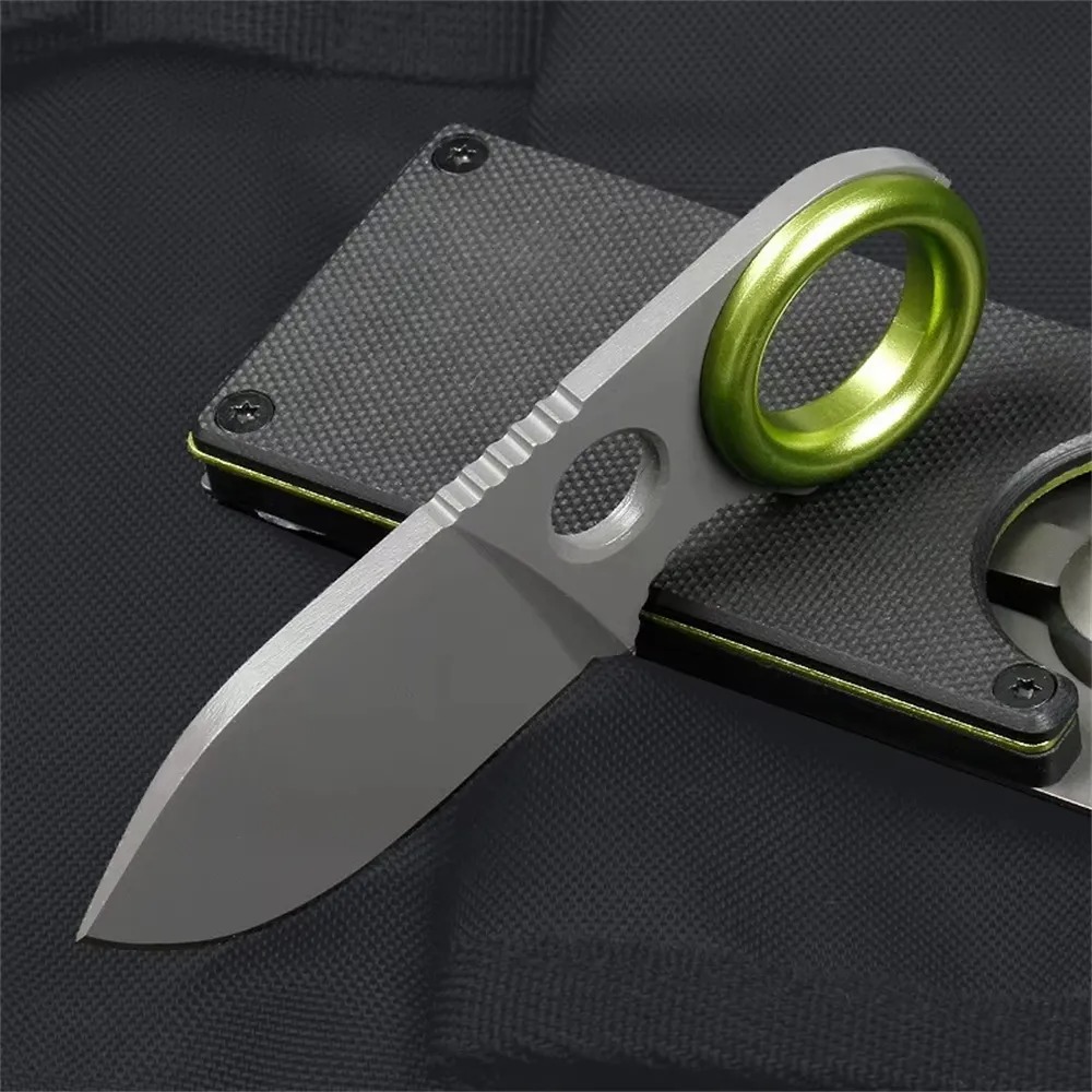 Edc Carry Fixed Blade Knife - Mini Ring Fixed Blade Knife Stainless