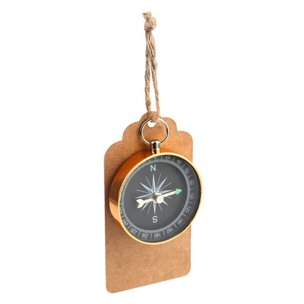 Compass Keychain Mini - 5Pcs Premium Metal Mini Compass Pendant