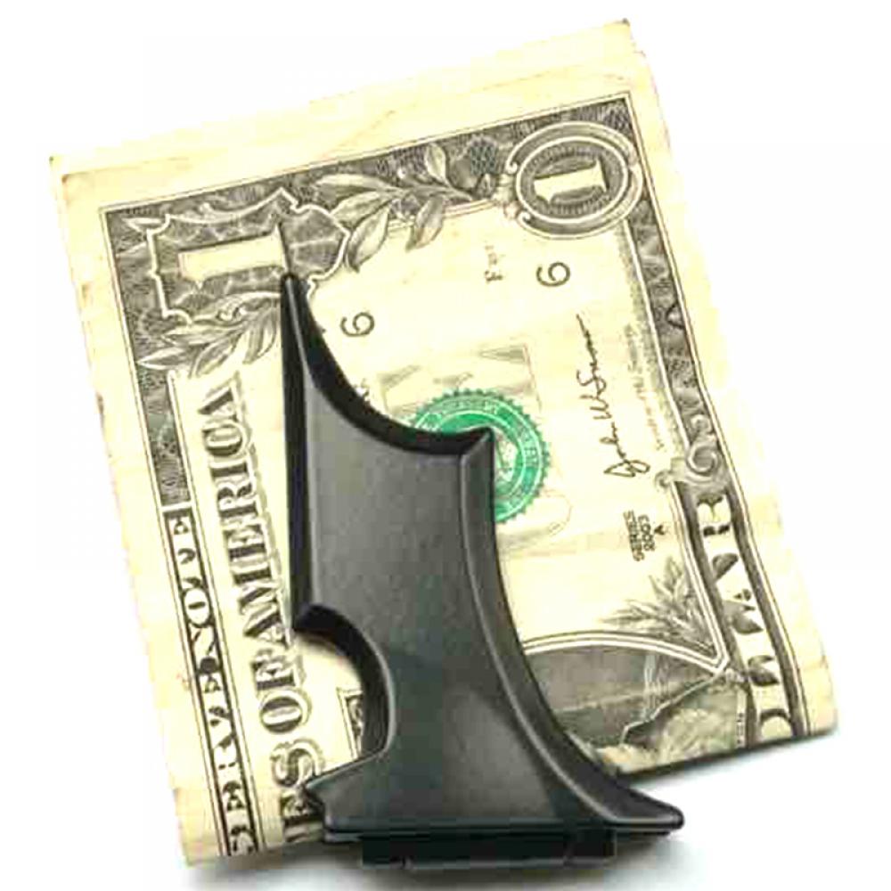 Money Clip Magnetic - Simple Black Stainless Steel Batwing Bat
