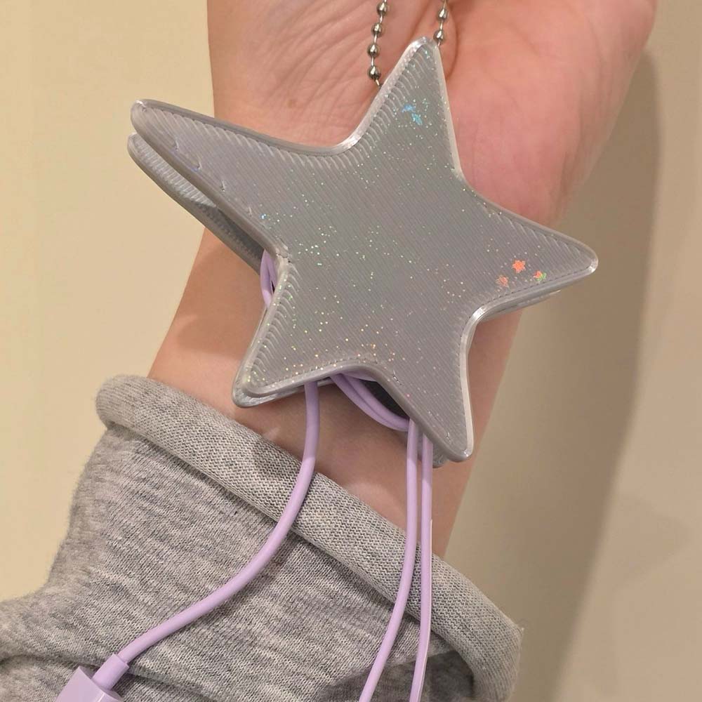 Cable Winder Keychain - 3D Star Cable Winder – Y2K