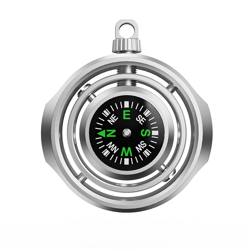 Compass Keychain Mini - MINI Compass Fingertip Fidget Roller Keychain