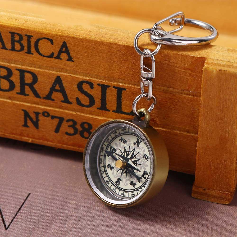 Compass Keychain Mini - Climbing Equipment Zinc Alloy Keychain Navigation