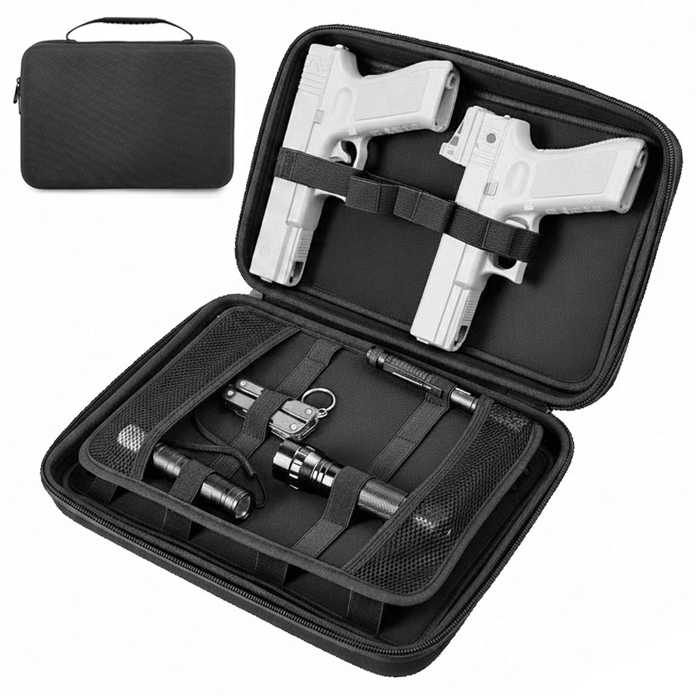 Edc Concealed Carry Bag - Tactical Pistol Gun Case Dual Gun
