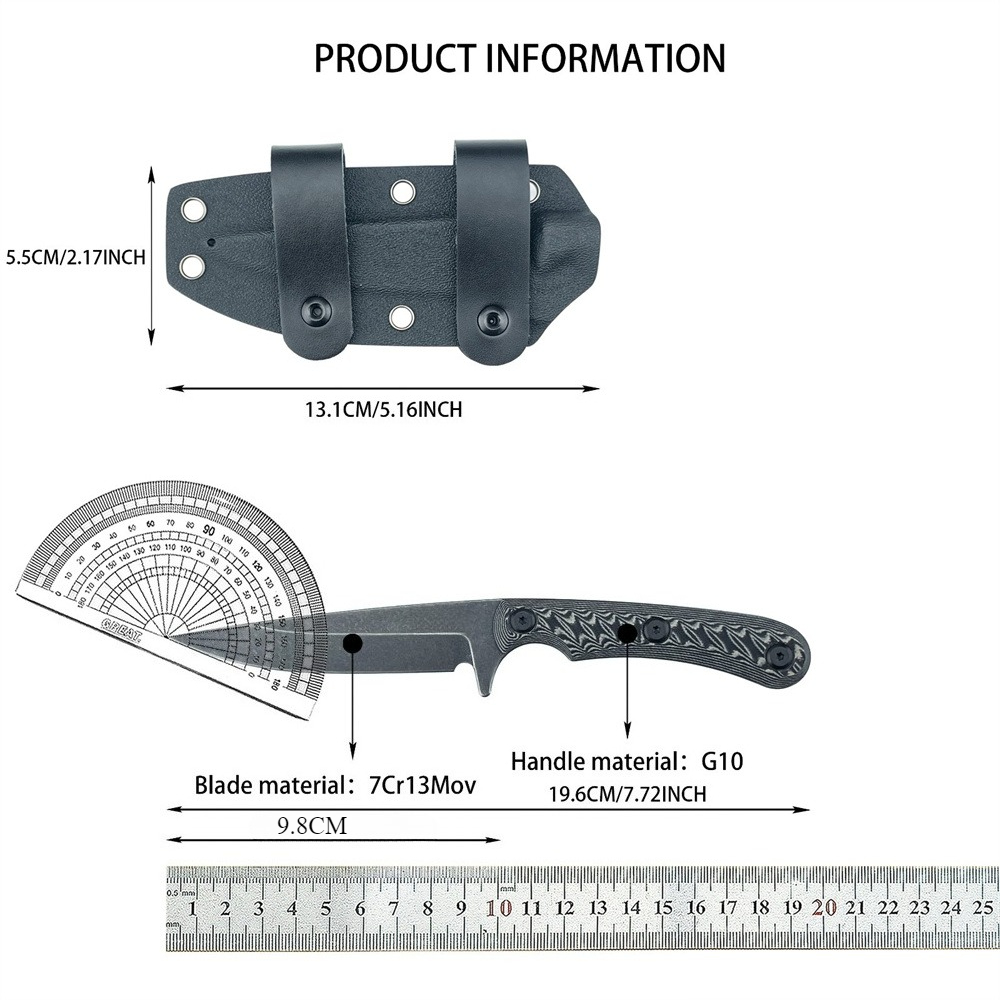Full Tang Fixed Blade Knives 7 - Edc Carry Fixed Blade Knife ulasan dan harga