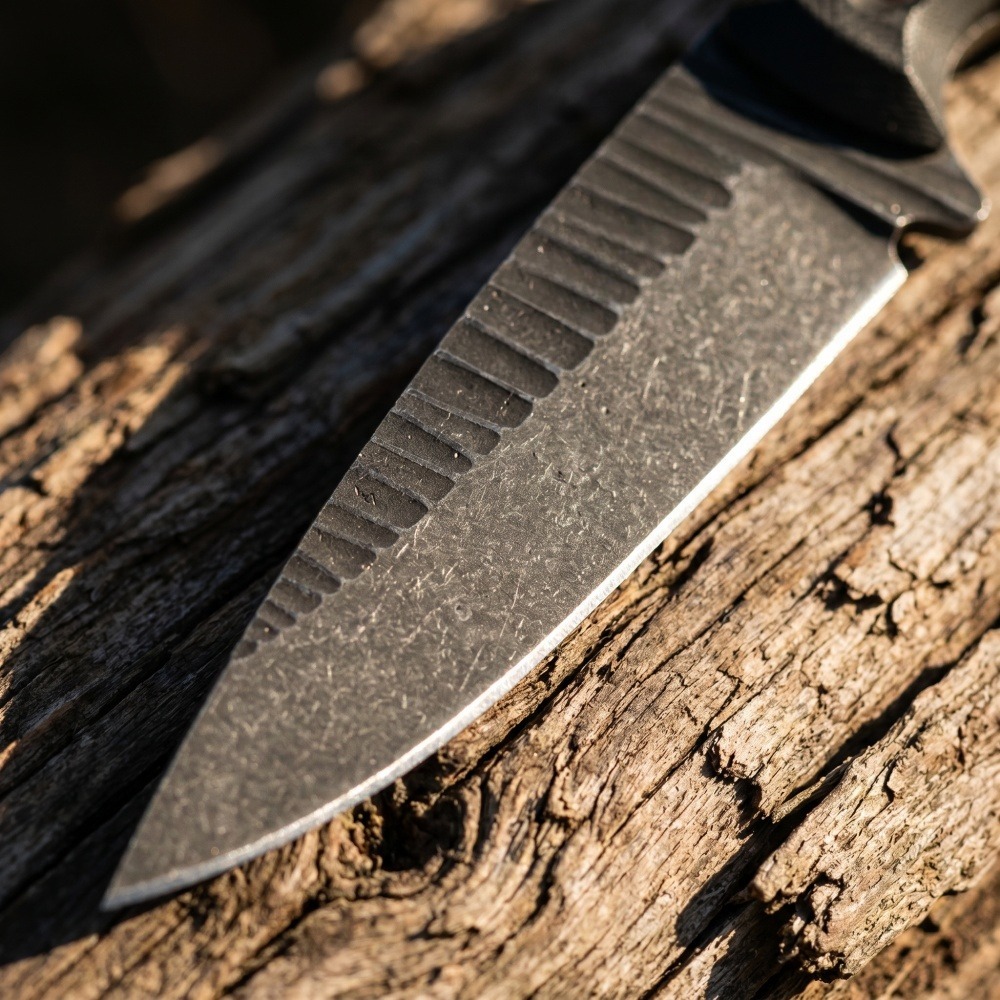 Full Tang Bushcraft Knife D2 B - Edc Concealed Carry Knife ulasan dan harga