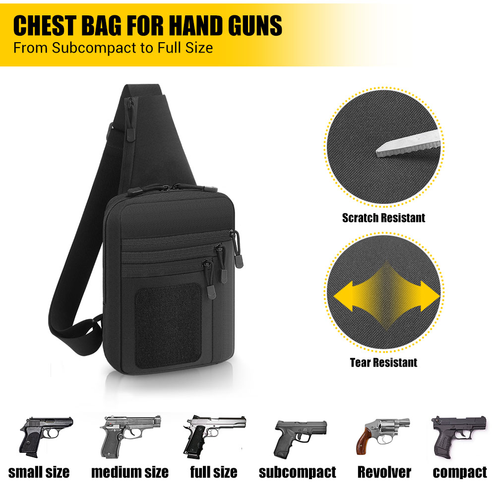 Tactical Pistol Gun Bag Concea - Edc Concealed Carry Bag ulasan dan harga