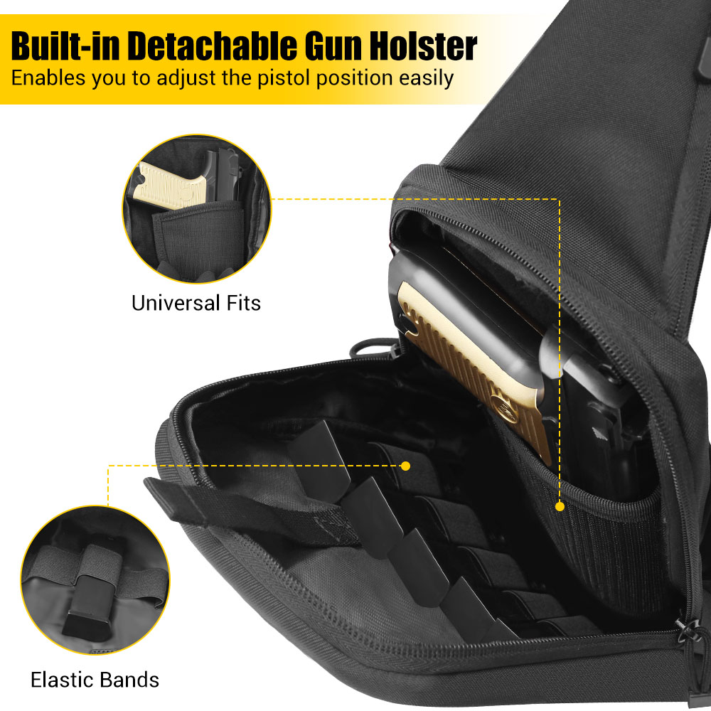 Tactical Pistol Gun Bag Concea - Edc Concealed Carry Bag ulasan dan harga