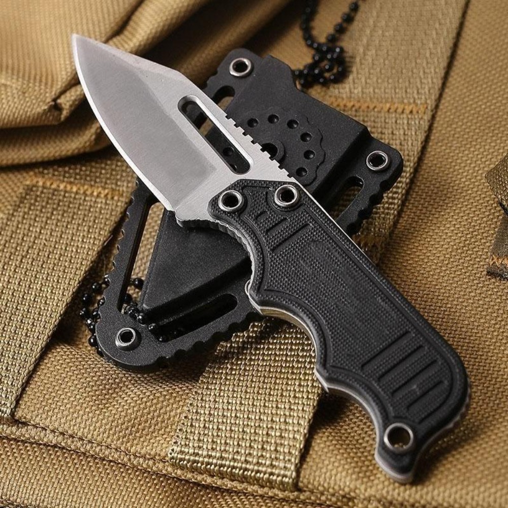 Portable Neck Knife with Kydex - Edc Carry Fixed Blade Knife ulasan dan harga