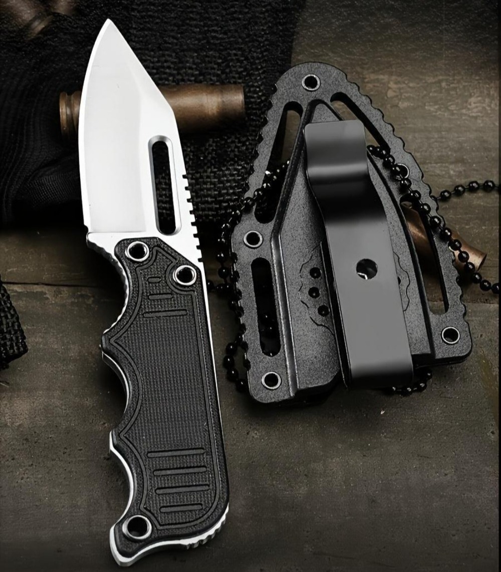 Portable Neck Knife with Kydex - Edc Carry Fixed Blade Knife ulasan dan harga