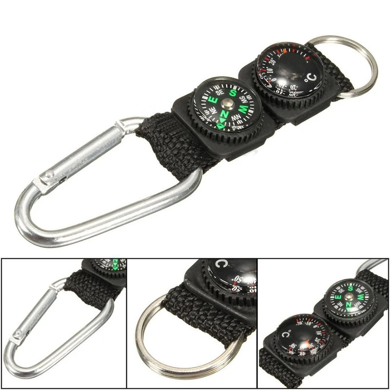1pc Universal Multifunction 3  - Compass Keychain Mini ulasan dan harga