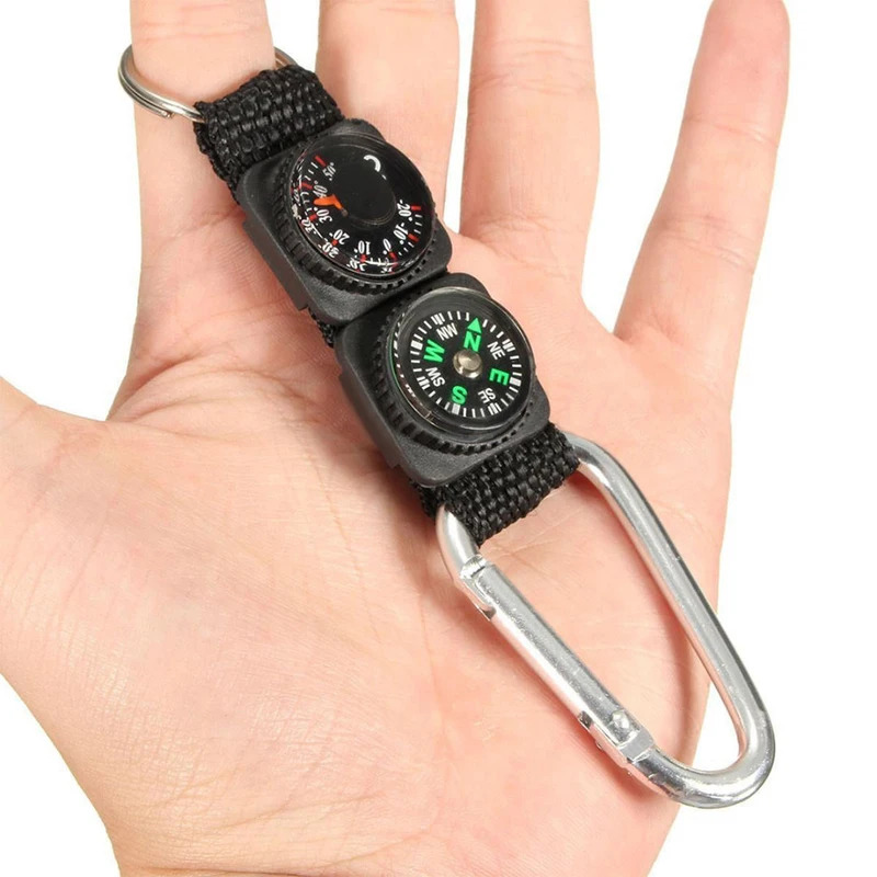 1pc Universal Multifunction 3  - Compass Keychain Mini ulasan dan harga