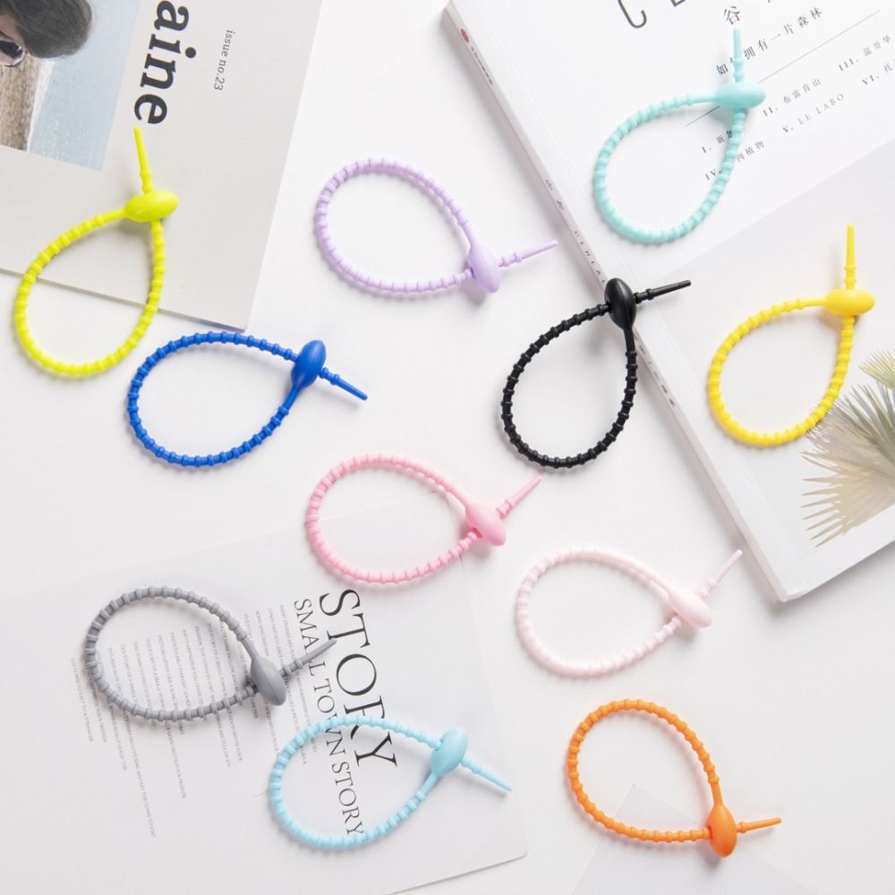 10Pcs/Set Tadpole Shaped Cable - Cable Winder Keychain ulasan dan harga