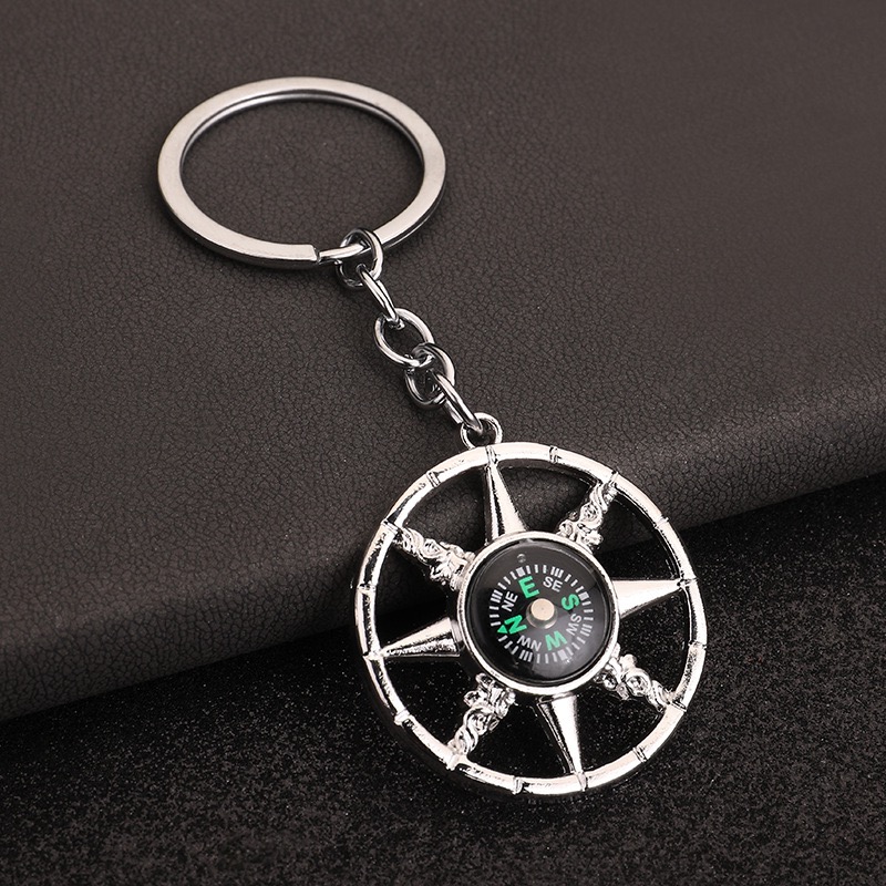Unique Nautical Compass Keycha - Compass Keychain Mini ulasan dan harga