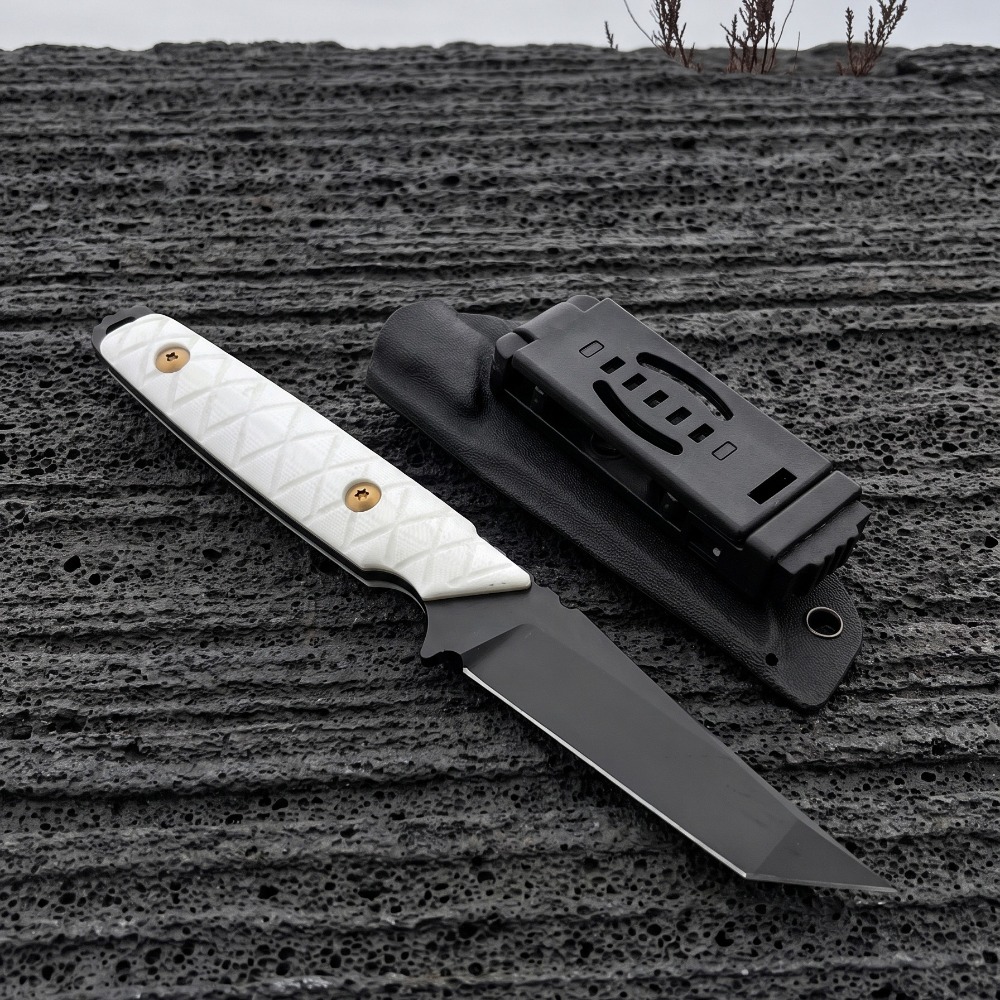 New Fixed Blade Knife White G1 - Edc Carry Fixed Blade Knife ulasan dan harga