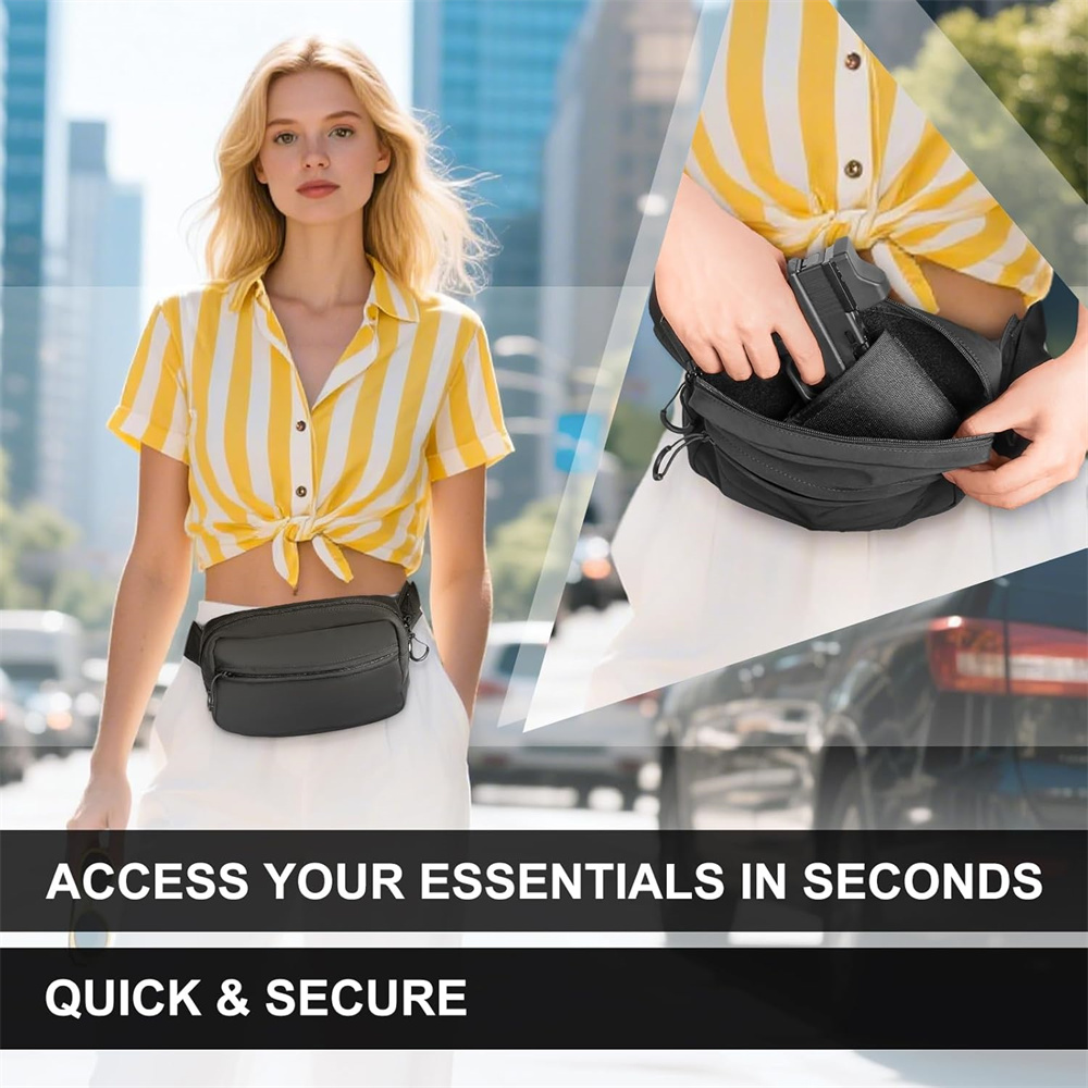 Concealed Carry Gun Bag Pistol - Edc Concealed Carry Fanny Pack ulasan dan harga