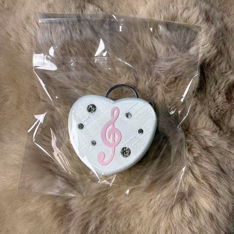 Gothic Musical Note Heart Cabl - Cable Winder Keychain ulasan dan harga