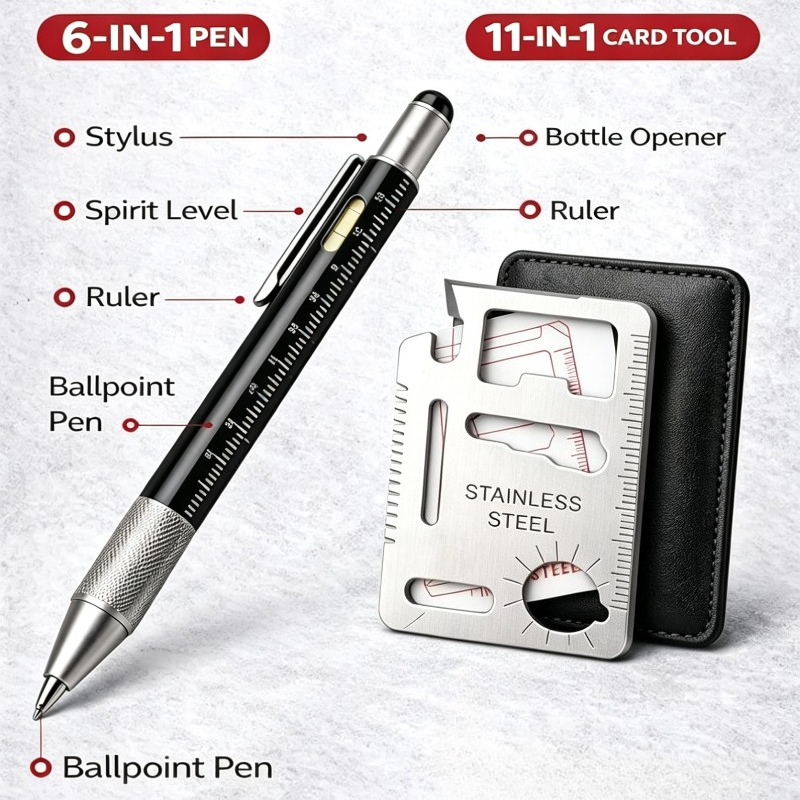 Men Gifts 6-in-1 Multitool Pen - Edc Carry For Men ulasan dan harga