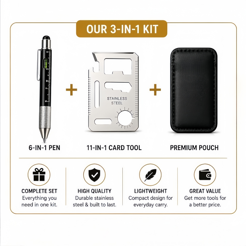 Men Gifts 6-in-1 Multitool Pen - Edc Carry For Men ulasan dan harga