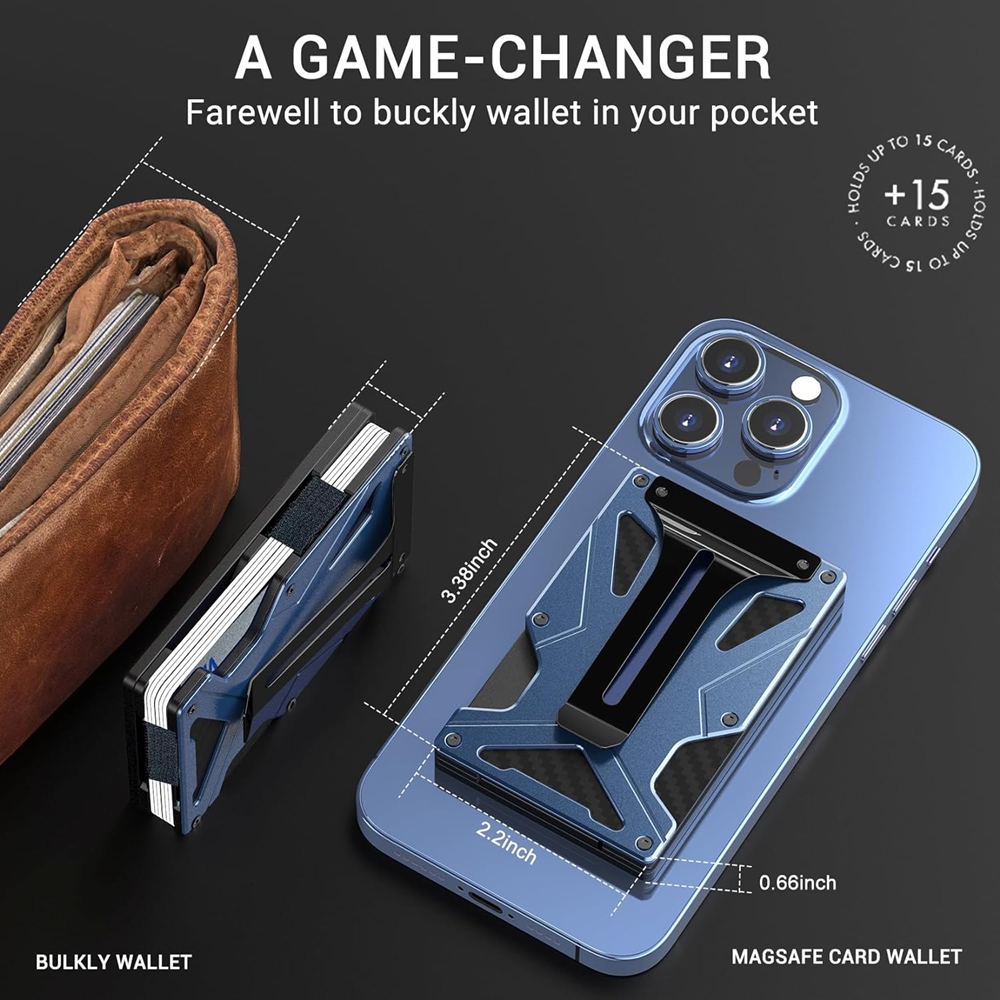 Magnetic Phone Wallet Compatib - Money Clip Magnetic ulasan dan harga
