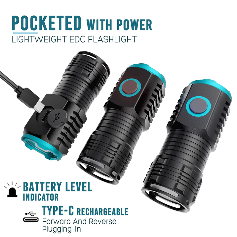 Type-C USB Rechargeable Pocket - Edc (Every Day Carry ulasan dan harga