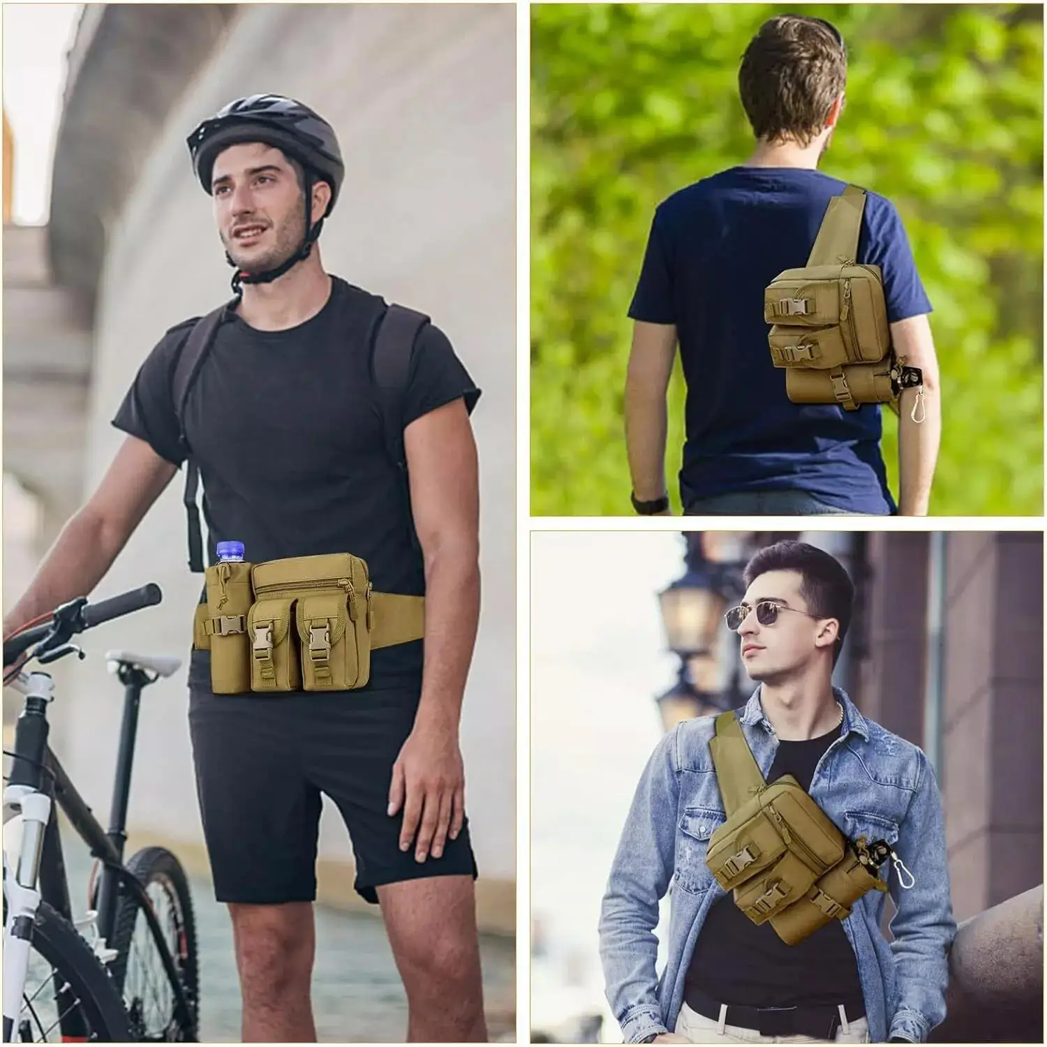 Tactical Fanny Pack for Men Co - Edc Concealed Carry Fanny Pack ulasan dan harga
