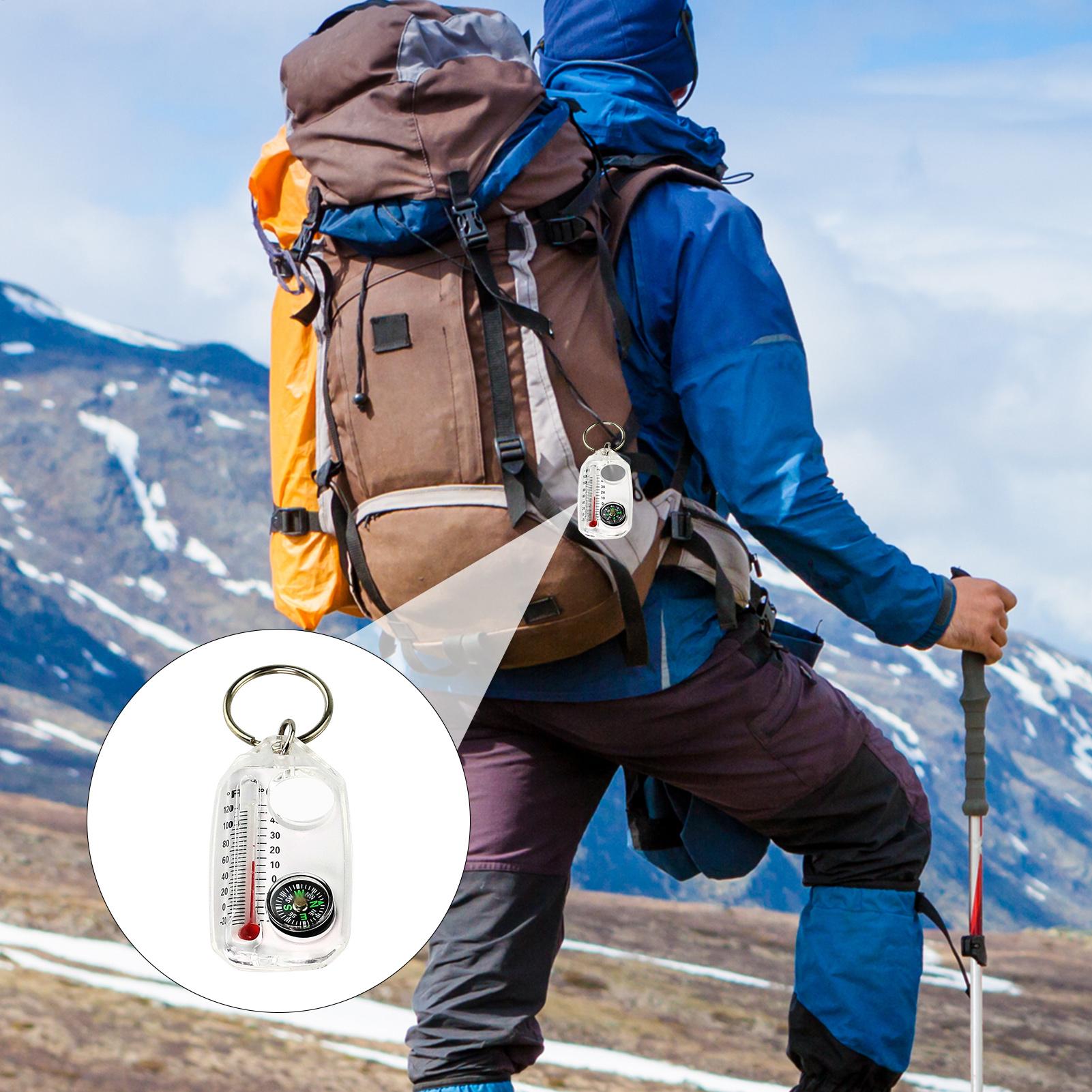 Multi-function Mini Keychains  - Compass Keychain Mini ulasan dan harga