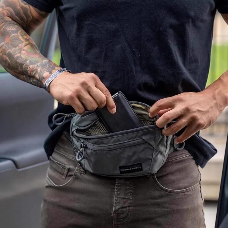 Mens Belt Bag with Adjustable  - Edc Concealed Carry Fanny Pack ulasan dan harga