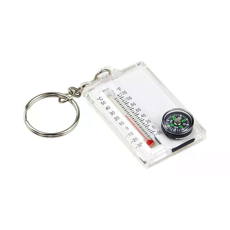 Outdoor Mountaineering Buckle  - Compass Keychain Mini ulasan dan harga