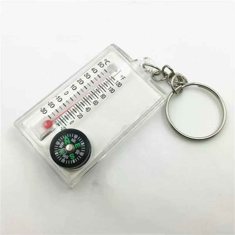 Outdoor Mountaineering Buckle  - Compass Keychain Mini ulasan dan harga