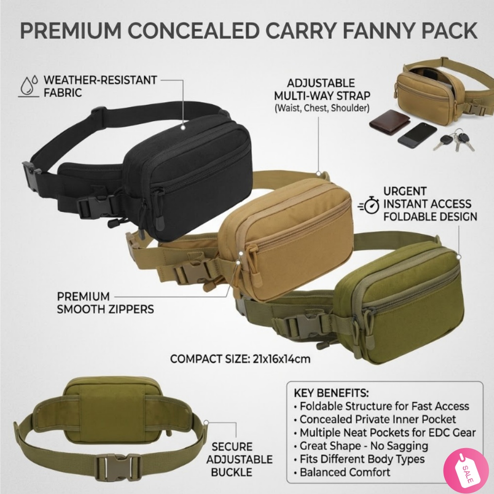 Tactical Concealed Carry Fanny - Edc Concealed Carry Fanny Pack ulasan dan harga