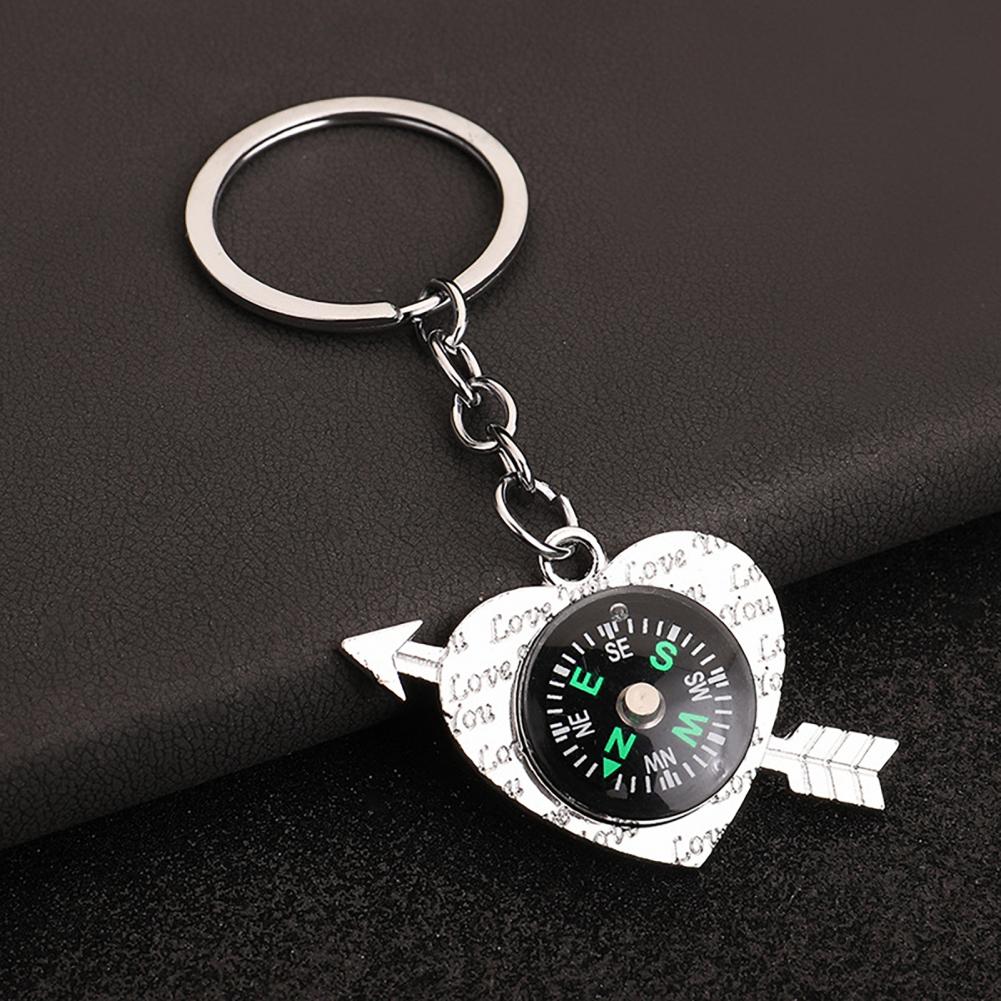 High-end Texture Keychain Mini - Compass Keychain Mini ulasan dan harga