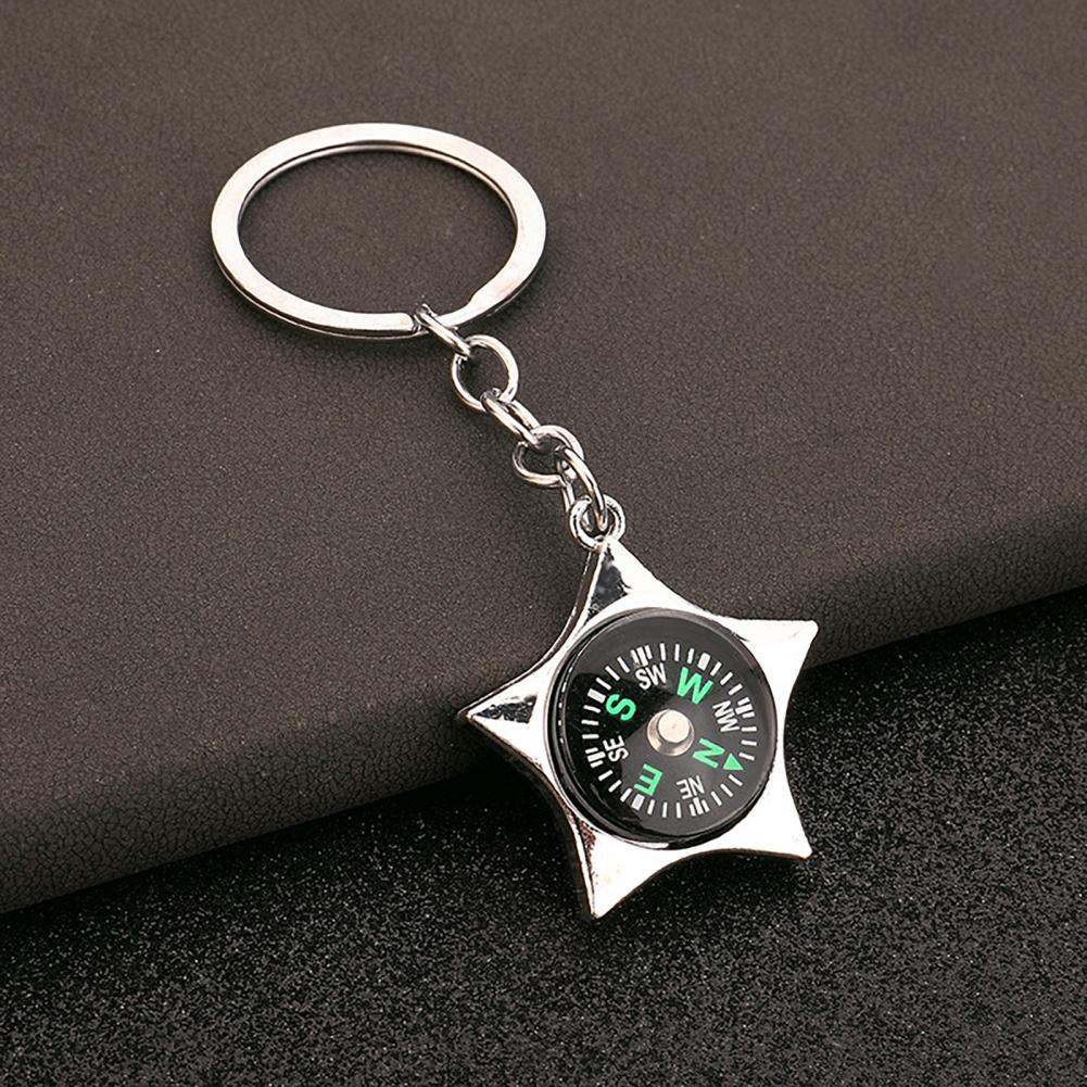 High-end Texture Keychain Mini - Compass Keychain Mini ulasan dan harga