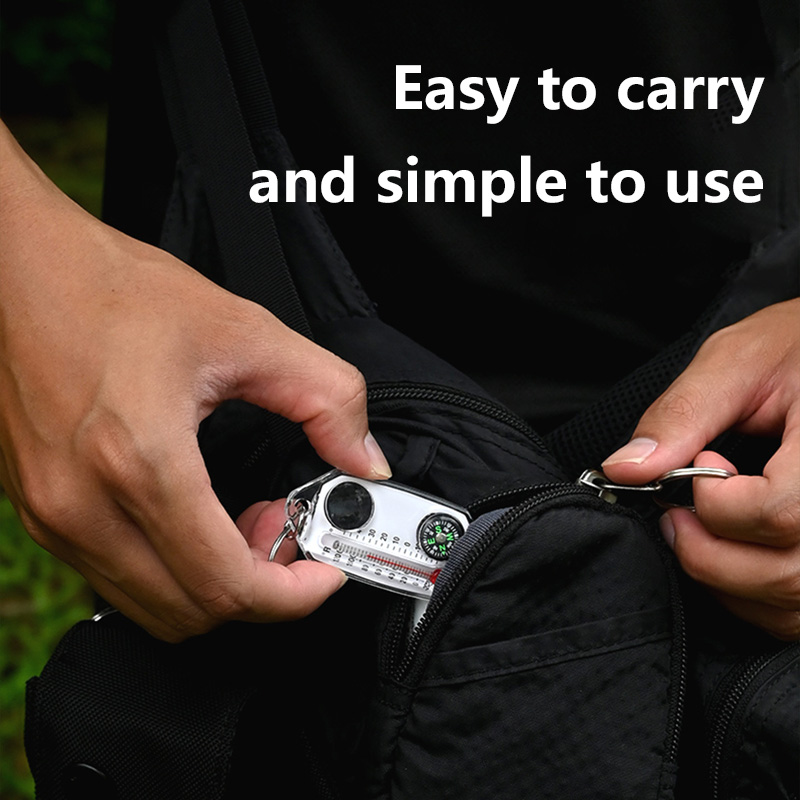 Outdoor Equipment Compass Ther - Compass Keychain Mini ulasan dan harga