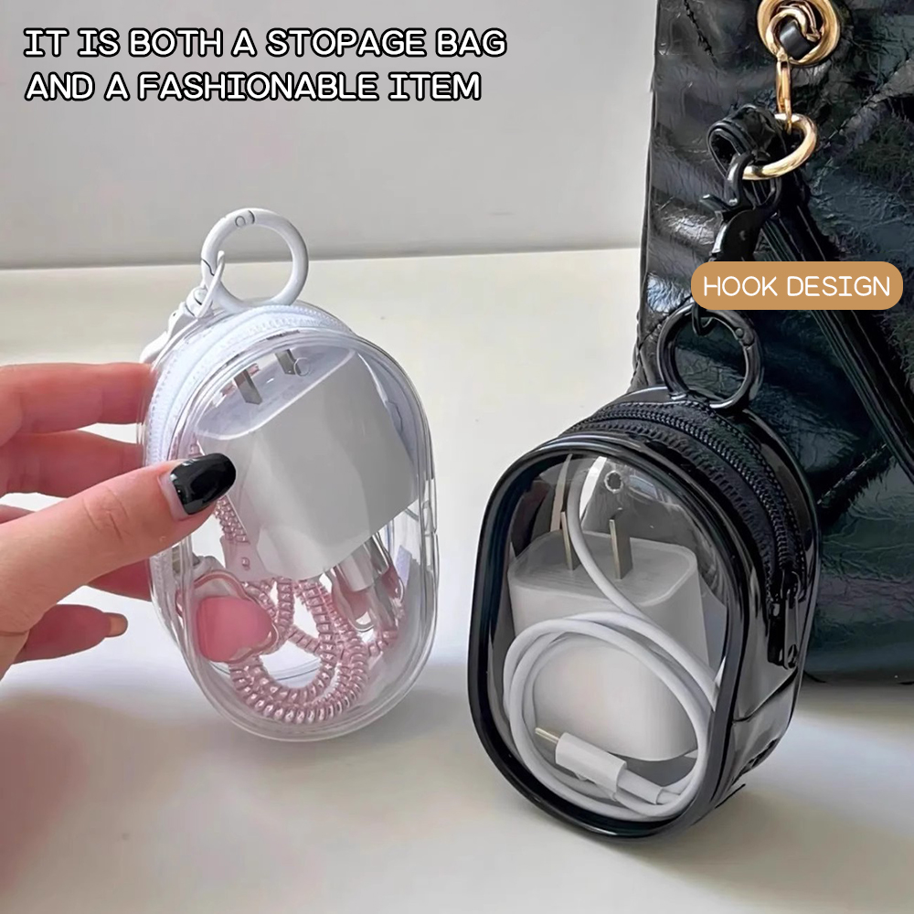 Storage Pouch Keychain Bag+Sle - Cable Winder Keychain ulasan dan harga