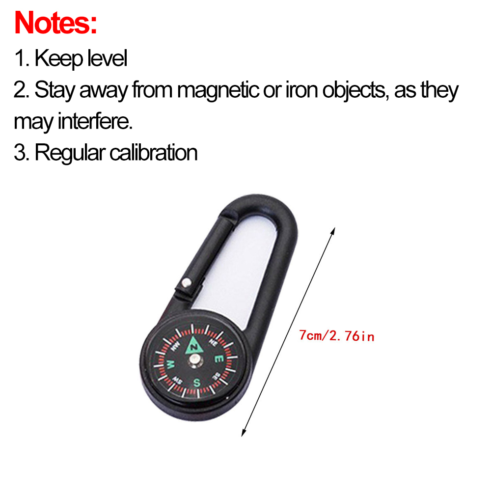 Mini Outdoor Compass Carabiner - Compass Keychain Mini ulasan dan harga