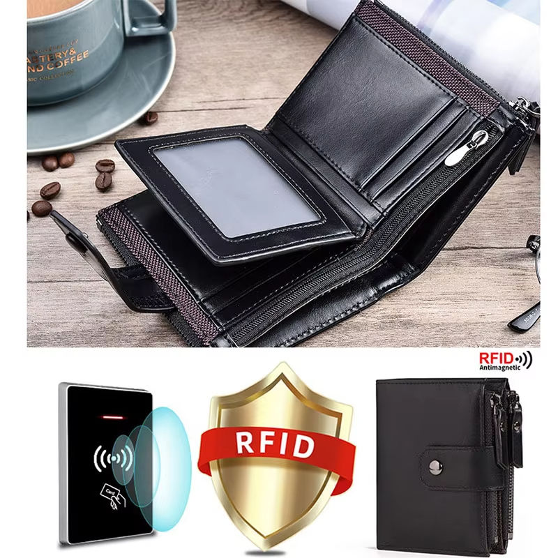 For Men RFID Anti-Magnetic Wal - Money Clip Magnetic ulasan dan harga