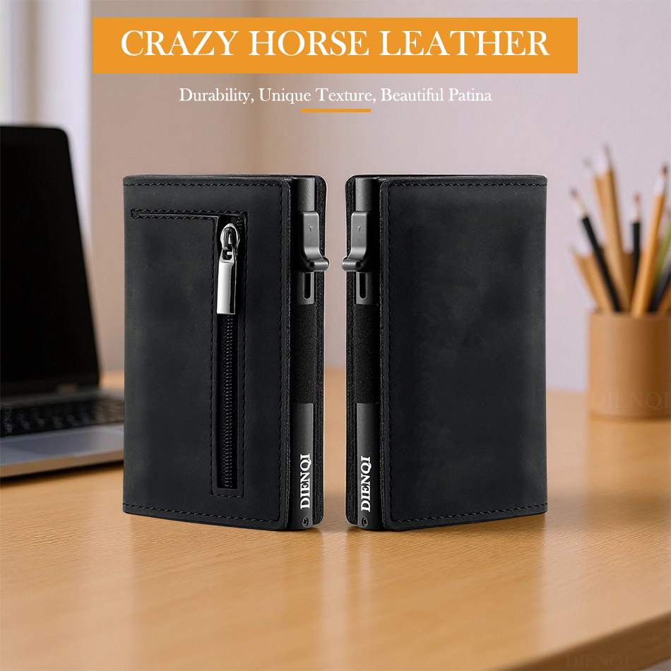 Cowhide Credit Card Holder Gen - Money Clip Magnetic ulasan dan harga