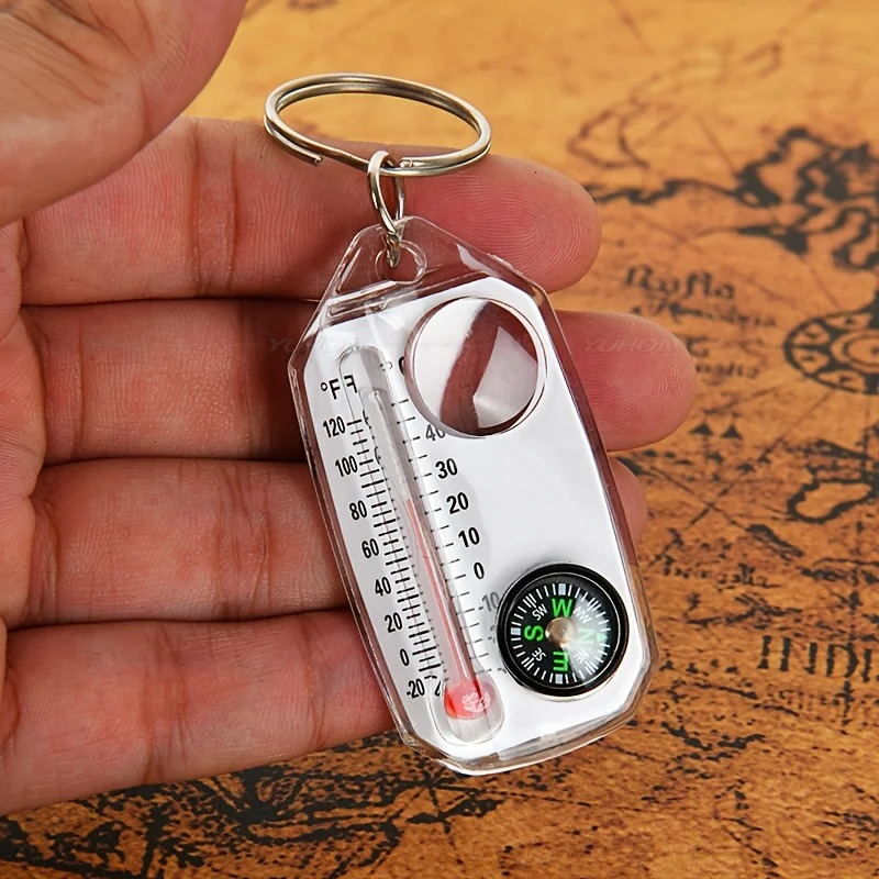 3 in 1 Keychain Compass Portab - Compass Keychain Mini ulasan dan harga