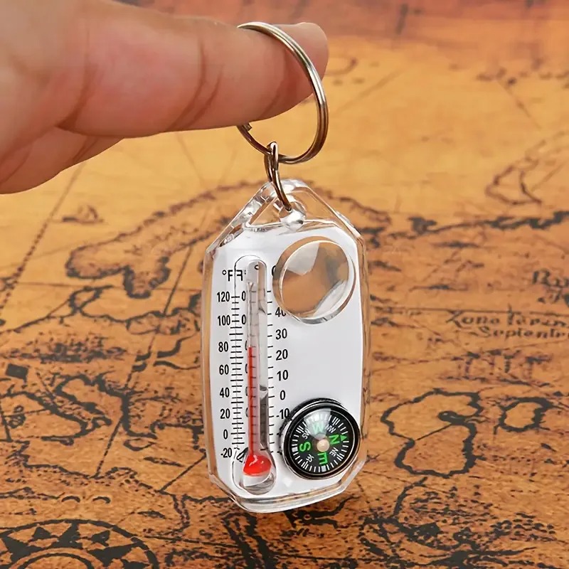 3 in 1 Keychain Compass Portab - Compass Keychain Mini ulasan dan harga