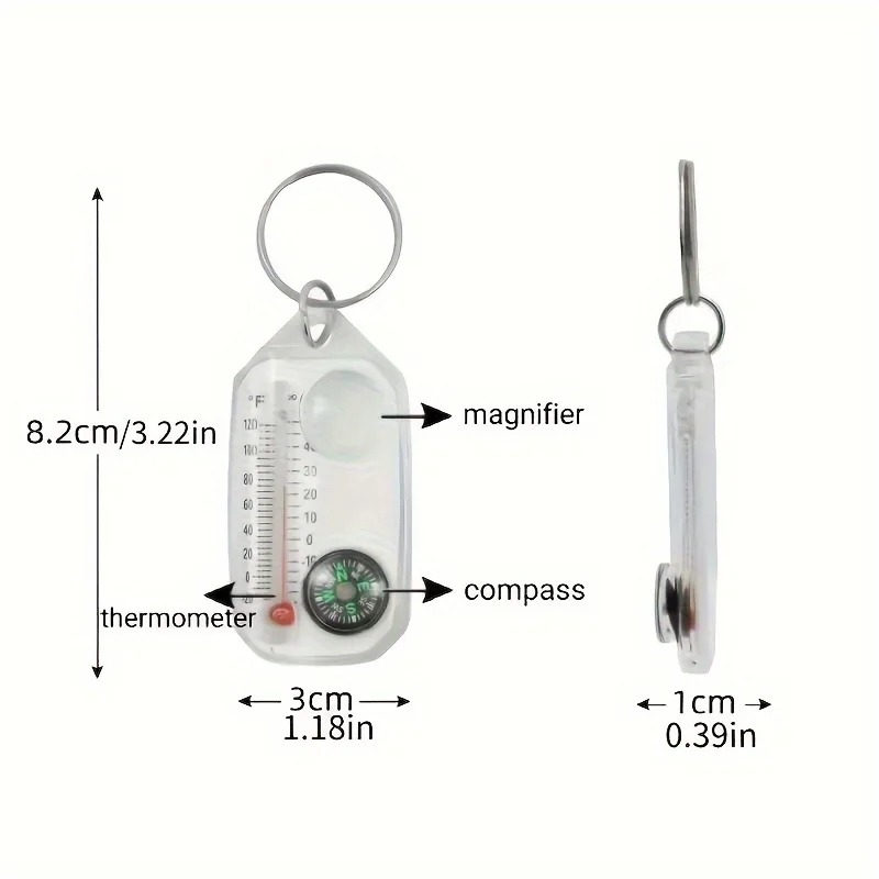 3 in 1 Keychain Compass Portab - Compass Keychain Mini ulasan dan harga