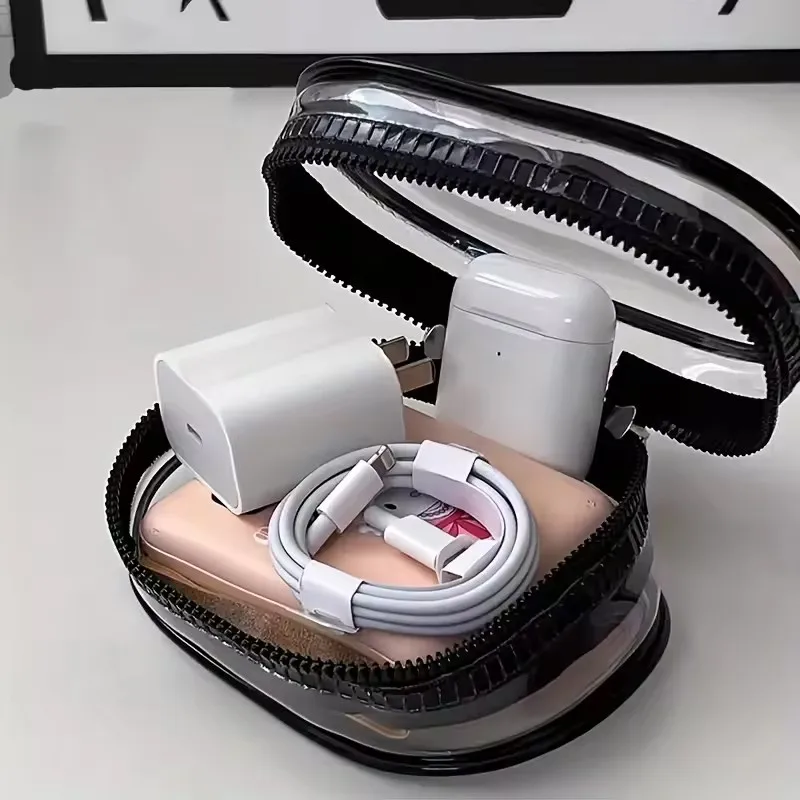 Portable Mini Clear Zipper Sto - Cable Winder Keychain ulasan dan harga