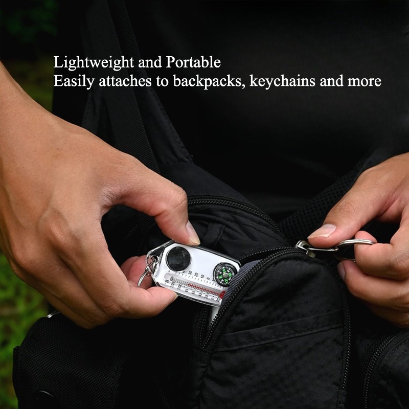 Outdoor Survival Compass Keych - Compass Keychain Mini ulasan dan harga