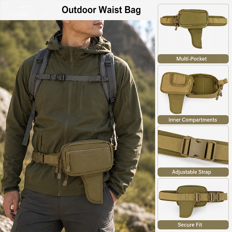 Multifunctional Waist Bag Nylo - Edc Concealed Carry Bag ulasan dan harga