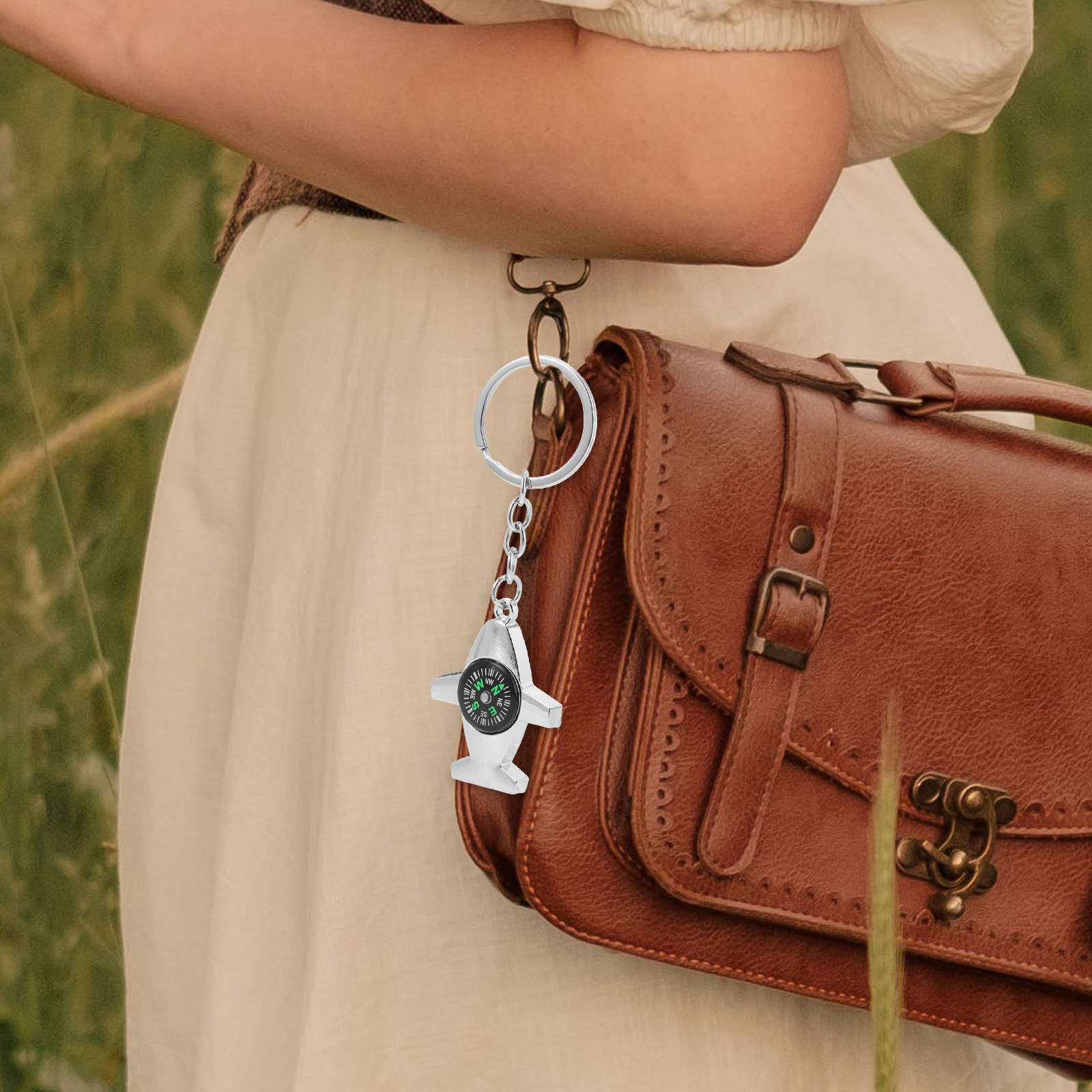 2Pcs Mini Compass Keychain Sma - Compass Keychain Mini ulasan dan harga